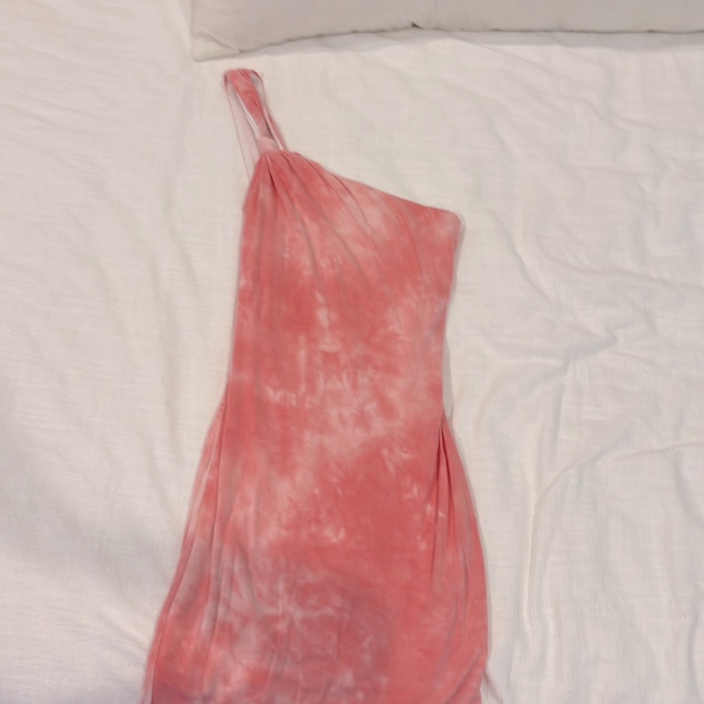Revolve Off the shoulder pink dress